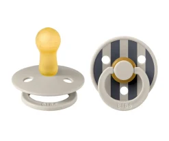 2 Chupetes BIBS Studio Colour Round Block Sand Mix