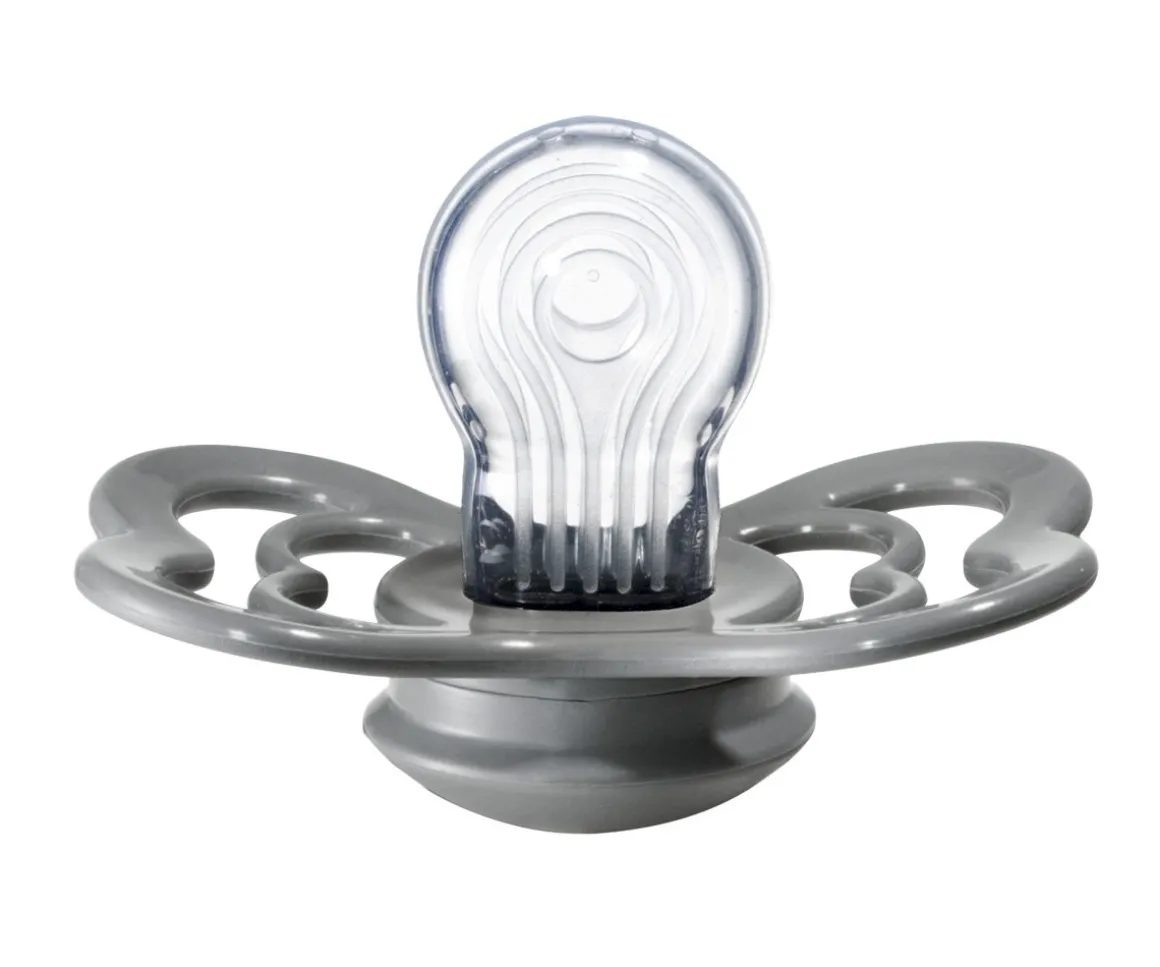 2 Chupetes BIBS Supreme Cloud/Black Silicona