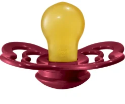 2 Chupetes BIBS Supreme Coral/Ruby Látex