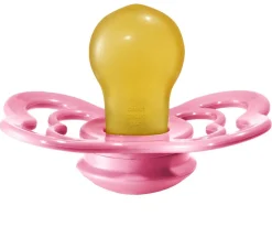 2 Chupetes BIBS Supreme Coral/Ruby Látex