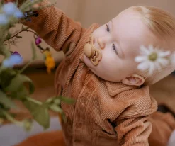 2 Chupetes BIBS Supreme Papaya/Violet Sky