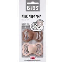 2 Chupetes BIBS Supreme Woodchuck/Blush Látex
