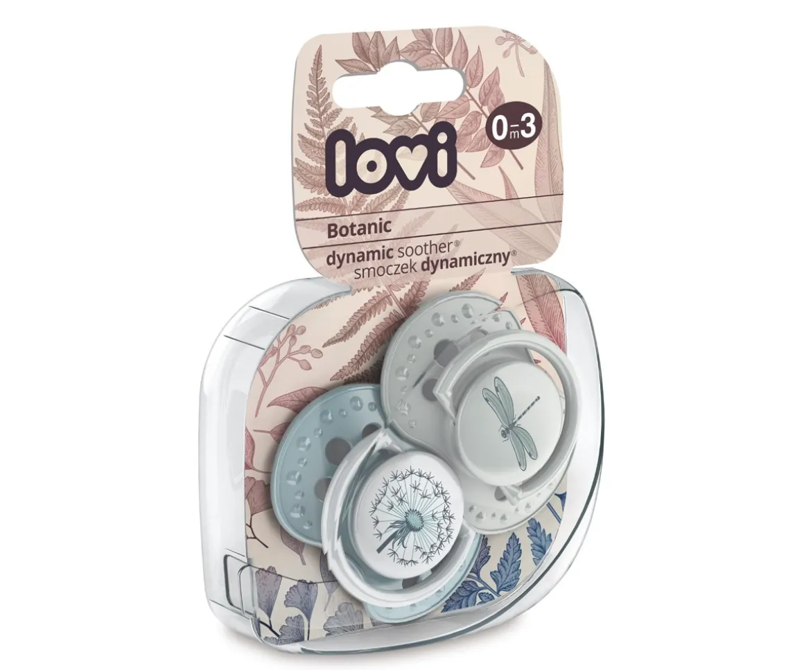 2 Chupetes Lovi Botanic Blue Vintage