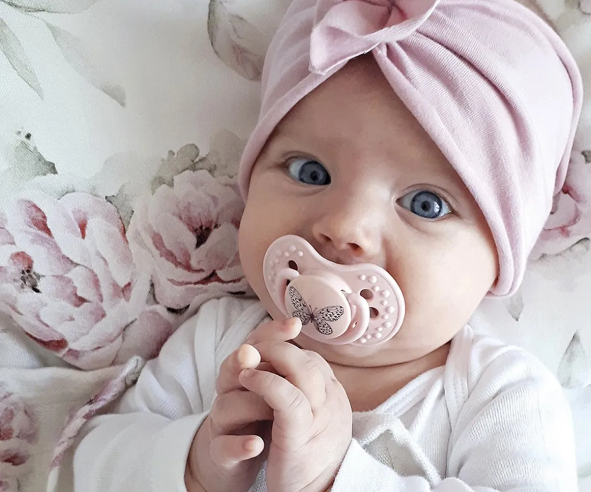 2 Chupetes Lovi Botanic Pink Vintage