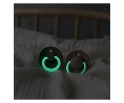 2 Chupetes Nocturnos BIBS Colour Round Sage/Cloud