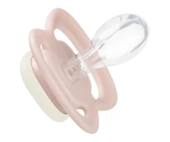 2 Chupetes Nocturnos Tetina Fisiológica Silicona Blush/Latte