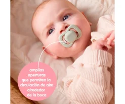 2 Chupetes Tetina Fisiológica Silicona Berry/Blush