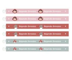 6 Cintas para Colgar Ropa Little Red Personalizables