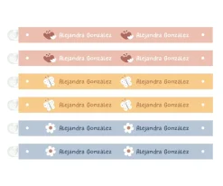 6 Cintas para Colgar Ropa Geometric Nature Personalizables