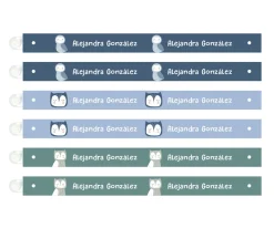 6 Cintas para Colgar Ropa Magical Forest Personalizables