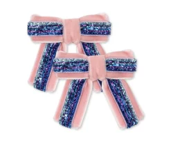 2 Clips Pequeños para Pelo Velvet Mellow Rose