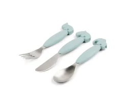 3 Cubiertos Antideslizantes Deer Friends azul