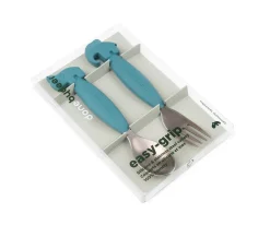 2 Cubiertos Antideslizantes Deer Friends Azul