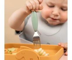 3 Cubiertos Antideslizantes Deer Friends Green