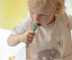 3 Cubiertos Kiddish Deer Friends Sage