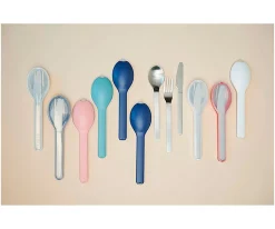 3 Cubiertos Personalizables con Funda Vivid Mauve