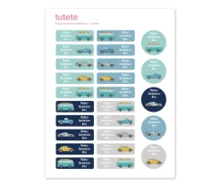 25 Etiquetas para Ropa Coches