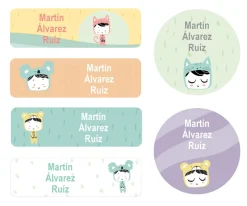 25 Etiquetas para Ropa Esther Gili Pastel