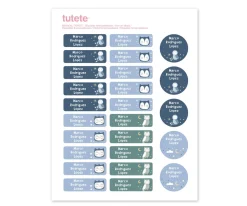 25 Etiquetas para Ropa Magical Forest