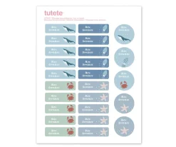 25 Etiquetas para Ropa Ocean