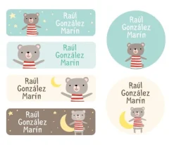 25 Etiquetas para Ropa Osito