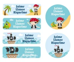 25 Etiquetas para Ropa Pirata