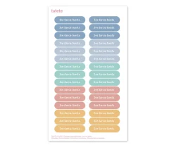 120 Etiquetas para Ropa Solid Colors