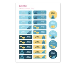 25 Etiquetas para Ropa Tiburón