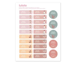 25 Etiquetas para Ropa Wild Fairies