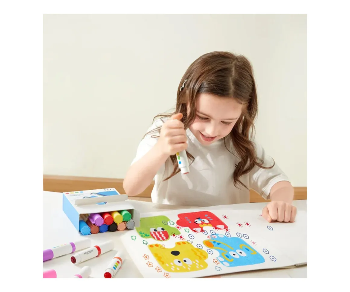 6 Marcadores Lavables