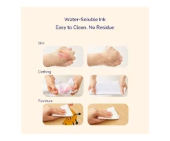 6 Marcadores Lavables