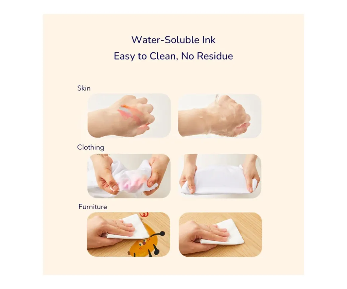 6 Marcadores Lavables