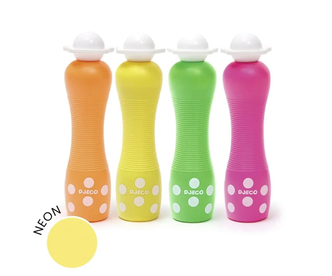 4 Marcadores Puntos Grandes Neón