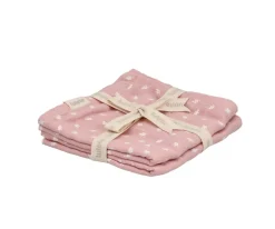 2 Muselinas Tutete Leaves Pink