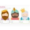 3 Pegatinas Navideñas para Regalos Reyes Magos