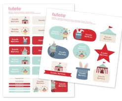 29 Pegatinas para Objetos Circus