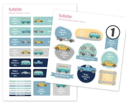 30 Pegatinas para Objetos Coches