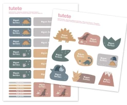 29 Pegatinas para Objetos Dinos World