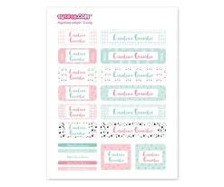 28 Pegatinas para Objetos Lovely