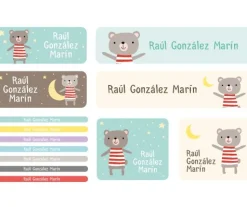 30 Pegatinas para Objetos Osito