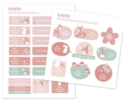 29 Pegatinas para Objetos Sweet Deer