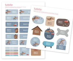 29 Pegatinas para Objetos Skater Dog