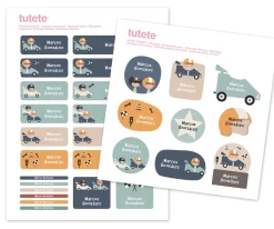 29 Pegatinas para Objetos Speed Racers