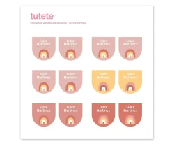 12 Pegatinas Zapatos Arcoíris Rosa