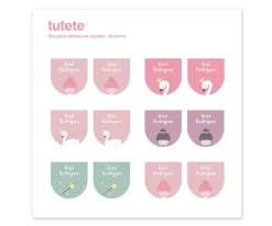 12 Pegatinas Zapatos Bailarina