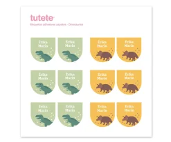 12 Pegatinas Zapatos Dinosaurios