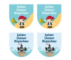 12 Pegatinas Zapatos Pirata