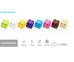 50 Piezas de Construcción Classic CUBE Pink