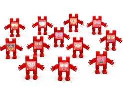 12 Piezas Emoti Meli Bomberos