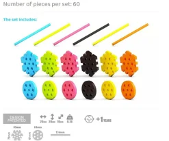 60 Piezas Maxi Constructor